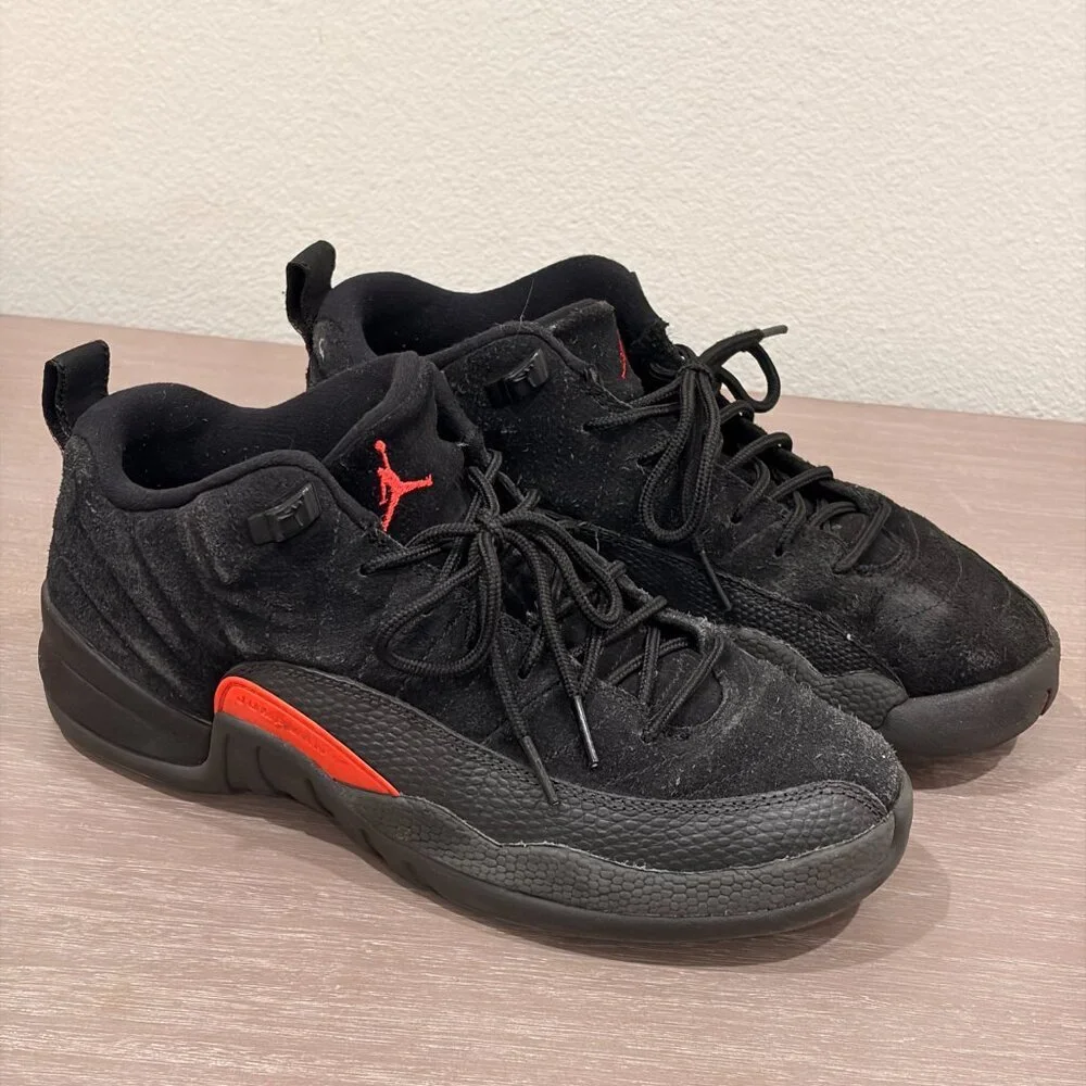 2017 Air Jordan 12 Retro Low BG 'Black Max Orange'
